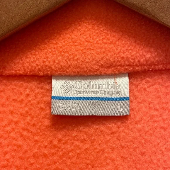 Columbia Women's Bright Coral Fleece Jacket - Picture 4 of 6